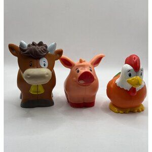 Fisher Price Little People Farm Animals Zoo Cow Pig Chicken Noahs Ark